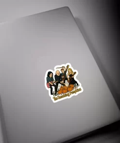 Smashing Pumpkins Stickers (2pcs Set) – Cartoon Band Art with Pumpkins – 4 Inch Waterproof Vinyl - Image 3