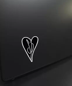 Smashing Pumpkins Stickers (2pcs Set) – Black Heart Logo Rock Band Art – 4 Inch Waterproof Vinyl - Image 4