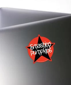 Smashing Pumpkins Stickers (2pcs Set) – Red Star Logo Rock Band Art – 4 Inch Waterproof Vinyl - Image 3