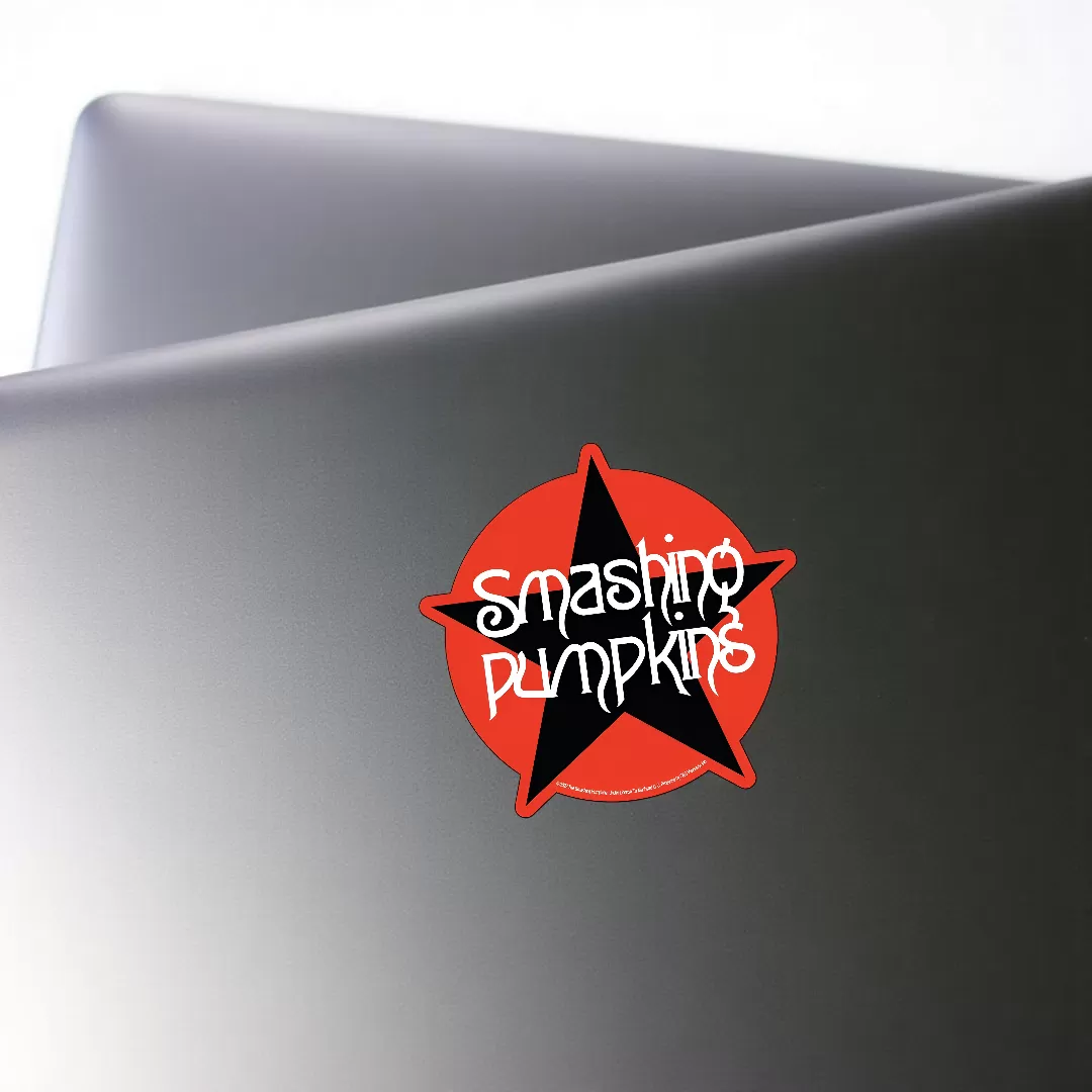 Smashing Pumpkins Stickers (2pcs Set) – Red Star Logo Rock Band Art – 4 Inch Waterproof Vinyl - Image 3