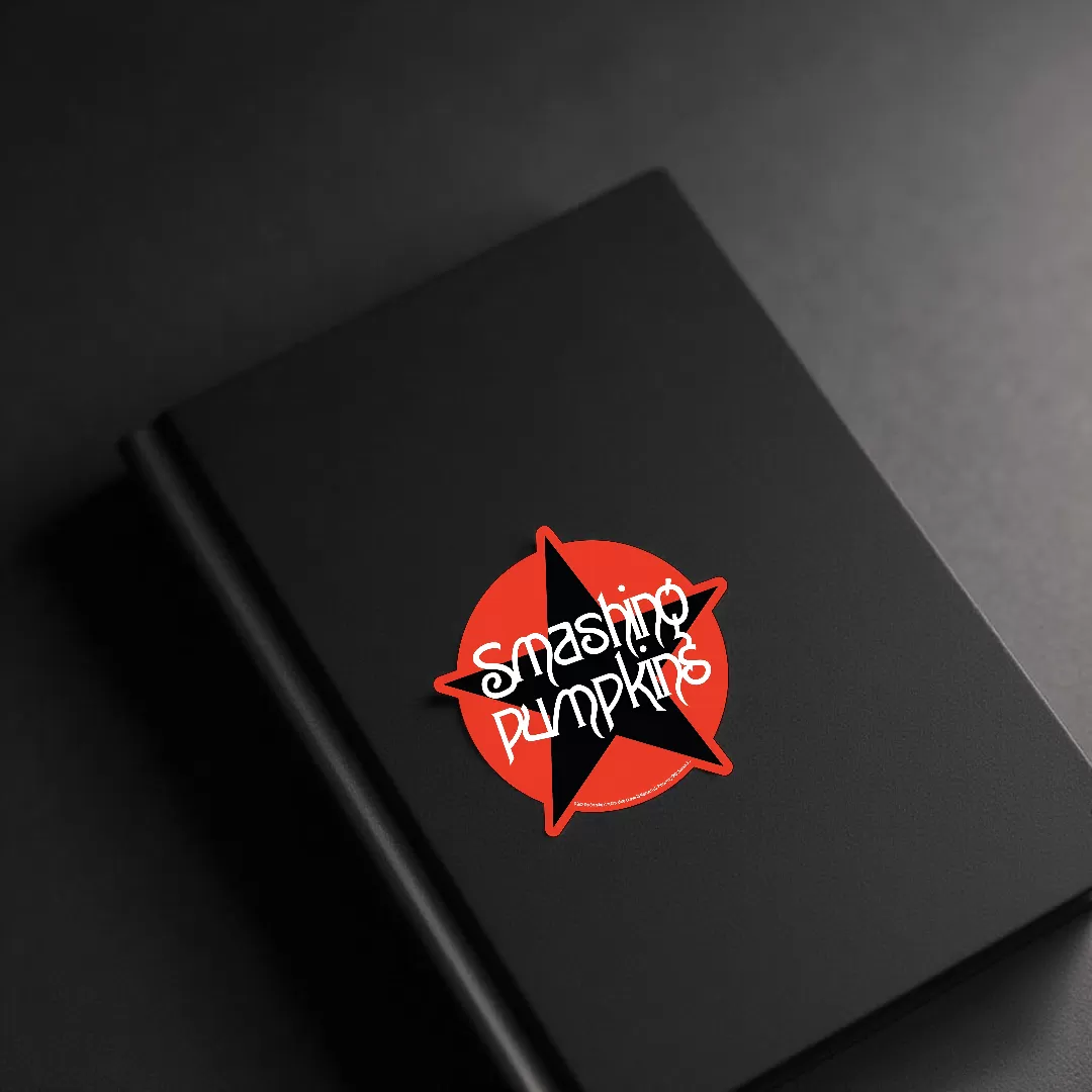 Smashing Pumpkins Stickers (2pcs Set) – Red Star Logo Rock Band Art – 4 Inch Waterproof Vinyl - Image 4