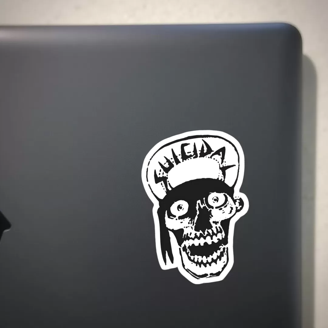 Suicidal Tendencies Stickers (2pcs Set) – Punk Rock Skull Logo – 4 Inch Waterproof Vinyl - Image 3