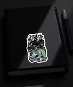 Suicidal Tendencies Stickers (2pcs Set) – Venice Punk Skull Art – 4 Inch Waterproof Vinyl - Image 3
