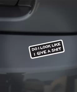 Funny Attitude Sticker – “Do I Look Like I Give a Sh*t” Car Decal – 5.9 Inch Waterproof Vinyl 2pcs. - Image 3