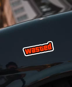 Wasted Sticker β Funny Gaming Car Decal β 5.9 Inch Waterproof Vinyl 2pcs. - Image 4