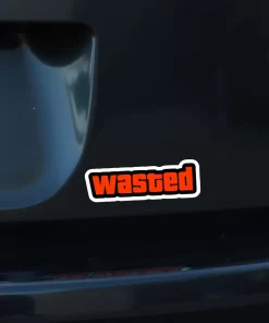 Wasted Sticker β Funny Gaming Car Decal β 5.9 Inch Waterproof Vinyl 2pcs. - Image 3