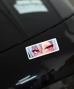 Sultry Anime Eyes Car Sticker – 5.9 Inch Waterproof Vinyl Decal 2pcs. - Image 4
