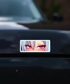 Sultry Anime Eyes Car Sticker – 5.9 Inch Waterproof Vinyl Decal 2pcs. - Image 3