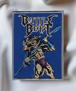 Battle Beast Embroidered Patch – Heavy Metal Band Iron-On Badge for Jackets & Vests