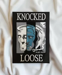 Limited Edition Knocked Loose-Inspired Patch – Laugh Tracks Mask Design