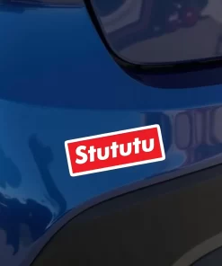 Stututu Sticker β Funny Turbo Car Decal β 5.9 Inch Waterproof Vinyl 2pcs. - Image 4