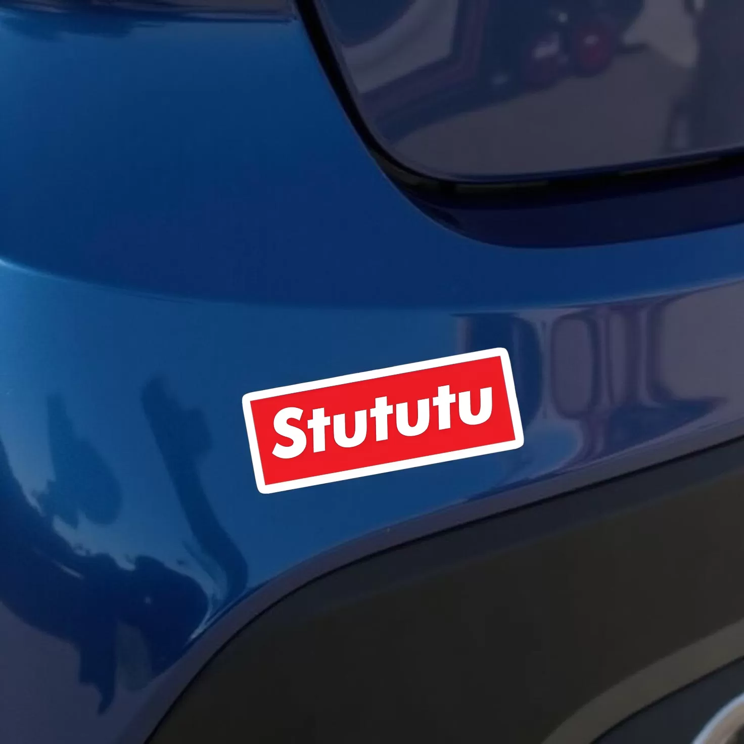 Stututu Sticker β Funny Turbo Car Decal β 5.9 Inch Waterproof Vinyl 2pcs. - Image 4