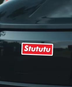 Stututu Sticker β Funny Turbo Car Decal β 5.9 Inch Waterproof Vinyl 2pcs. - Image 3