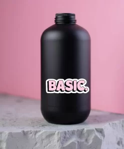 BASIC. Sticker (2pcs Set) β Cute Pink Aesthetic Vinyl Decal, 3 Inch - Image 4