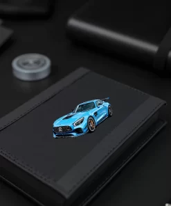 Blue Sports Car Sticker (2pcs) β Premium Glossy Vinyl Racing Car Decal, 3 Inch - Image 4