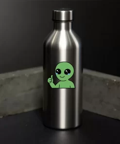 Cute Alien Thumbs Up Sticker (2pcs) – Adorable Kawaii Alien Vinyl Decal, 3 Inch - Image 4