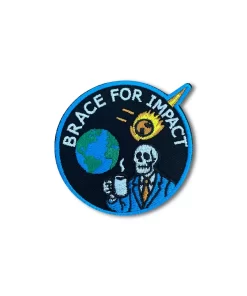 Brace for Impact Patch – 3" Embroidered Hook & Loop Morale Patch