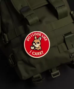 Do I Look Like I Care? Patch – 3" Embroidered Hook & Loop Morale Patch - Image 3