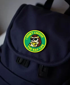 I Didn’t Choose the Nap Life Patch – 3" Embroidered Hook & Loop Morale Patch - Image 3