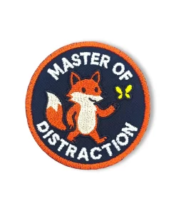 Master of Distraction Fox Patch – 3" Embroidered Hook & Loop Morale Patch
