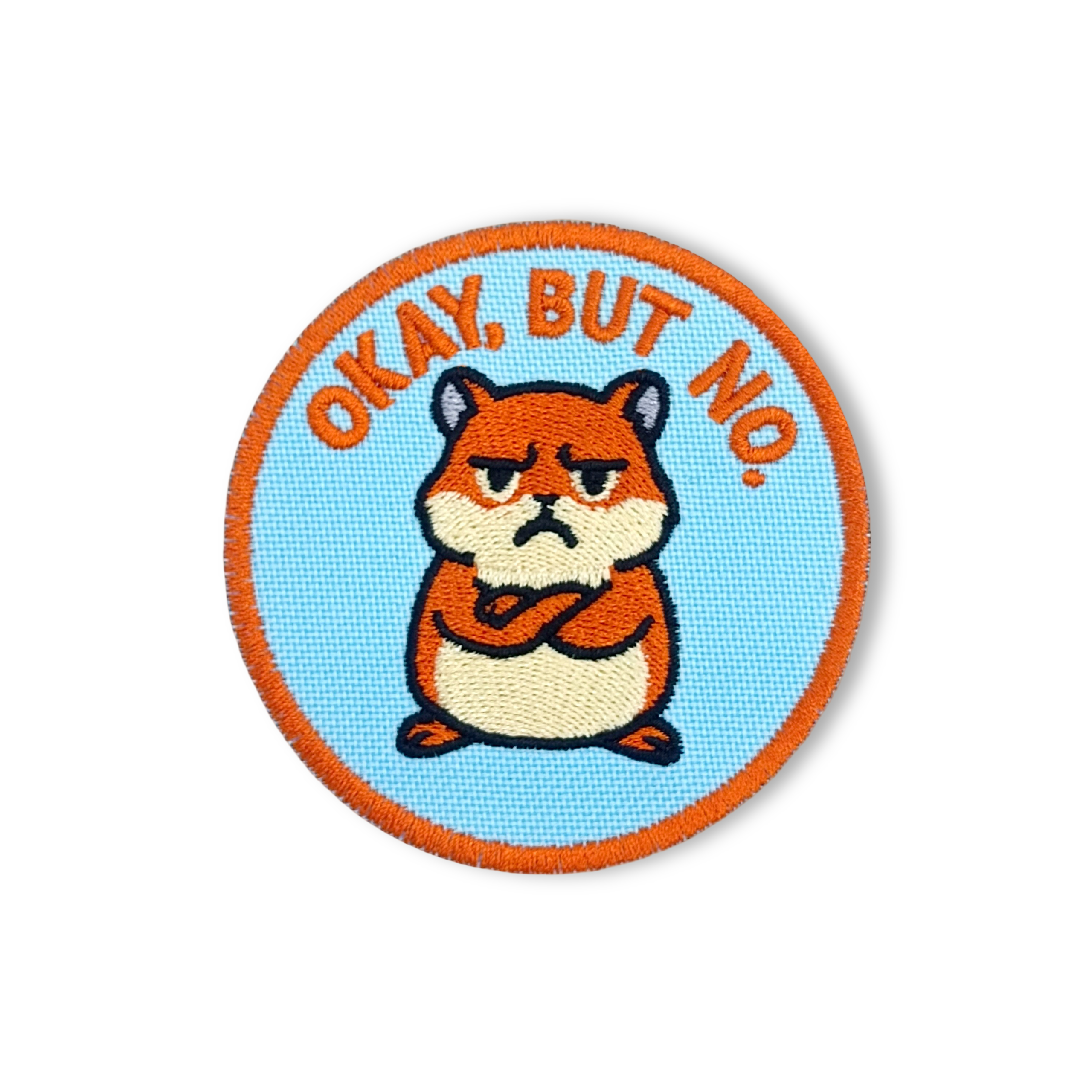 Okay, But No Patch – 3" Embroidered Hook & Loop Morale Patch