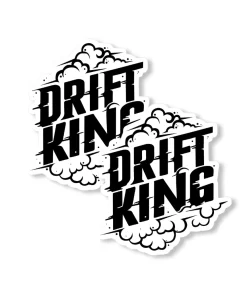 Drift King Car Sticker – 5.9 Inch Waterproof Vinyl Decal 2pcs