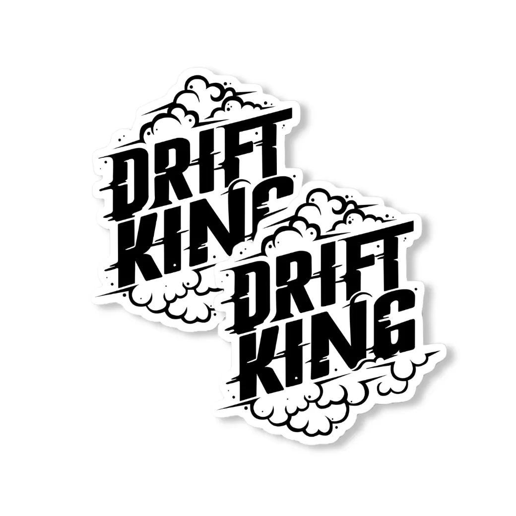 Drift King Car Sticker β 5.9 Inch Waterproof Vinyl Decal 2pcs