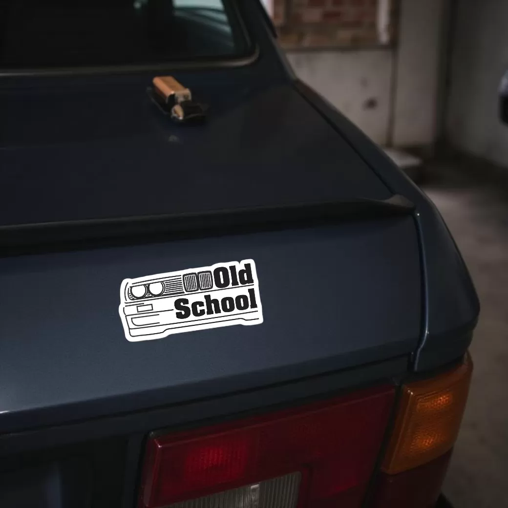 Old School Car Sticker β Classic Car Line Art Vinyl Decal β 5.9 Inch Waterproof 2pcs - Image 4