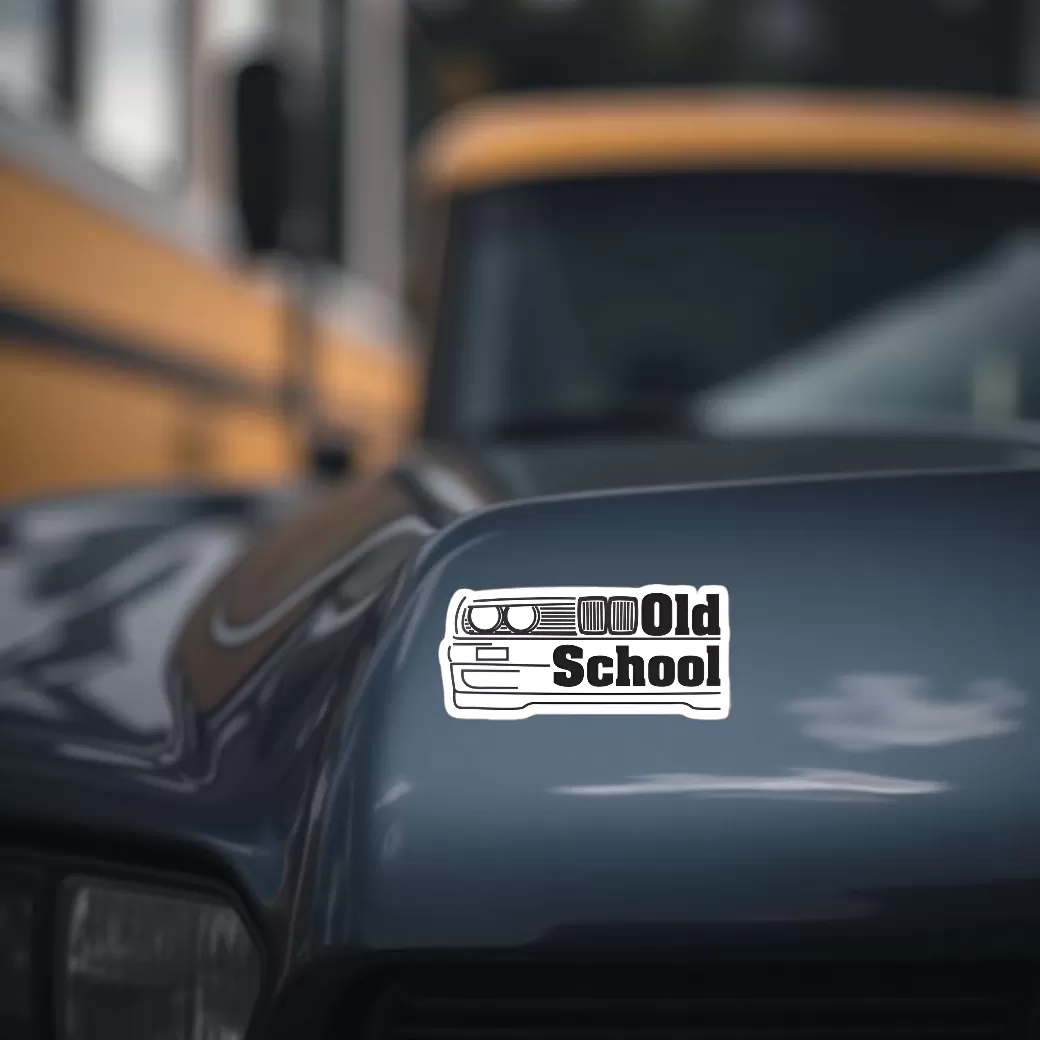 Old School Car Sticker β Classic Car Line Art Vinyl Decal β 5.9 Inch Waterproof 2pcs - Image 3
