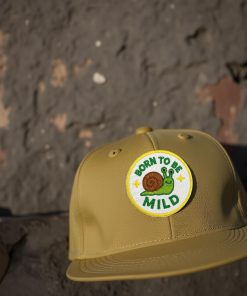 Born to Be Mild Snail Patch – 3" Embroidered Hook & Loop Morale Patch - Image 3