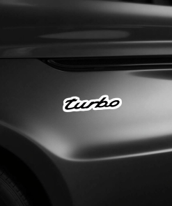 Turbo Script Car Sticker – 5.9 Inch Waterproof Vinyl Decal 2pcs - Image 4