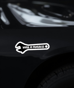 Work in Progress Wrench Car Sticker – 5.9 Inch Waterproof Vinyl Decal 2pcs - Image 4