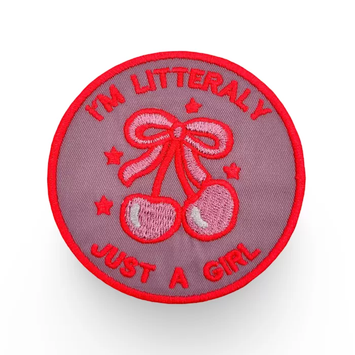 I’m Literally Just a Girl Patch – 3" Embroidered Hook & Loop Morale Patch