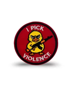 I Pick Violence Patch – 3" Embroidered Hook & Loop Morale Patch