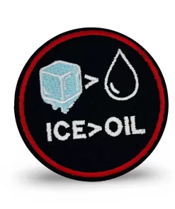 Ice → Oil Patch – 3" Embroidered Hook & Loop Morale Patch