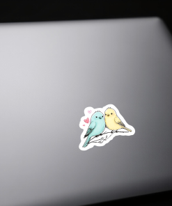 2pcs Love Birds Sticker – Cute Valentine Birds Vinyl Decal, 3 Inch - Image 3