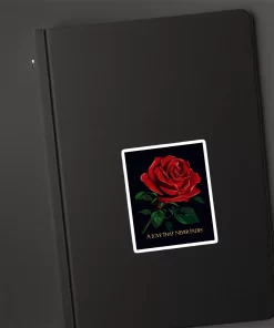 2pcs Eternal Rose Sticker – Romantic Valentine Rose Vinyl Decal, 3 Inch - Image 4