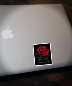 2pcs Eternal Rose Sticker – Romantic Valentine Rose Vinyl Decal, 3 Inch - Image 3