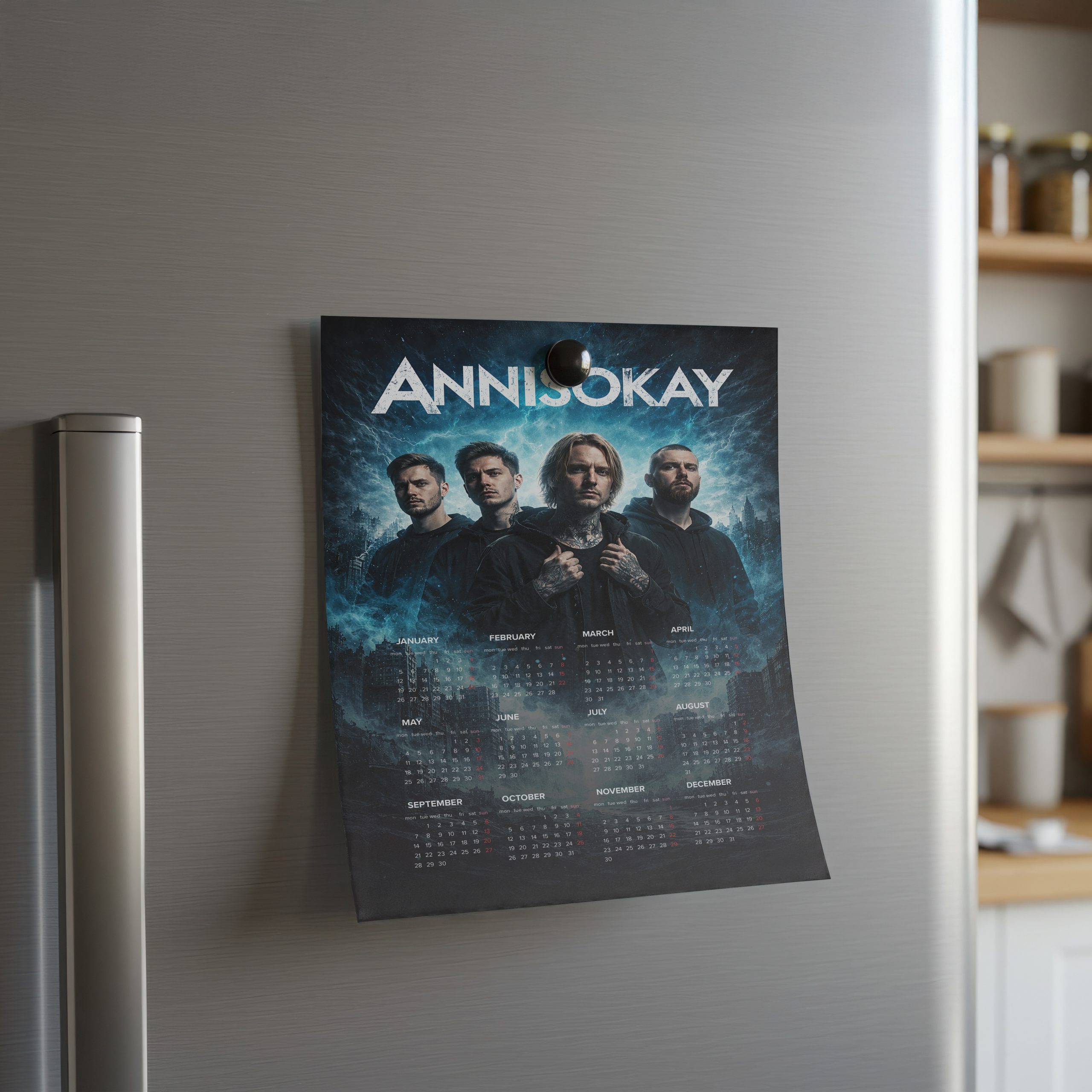 Anni Is Okay A3 Wall Calendar — Dark Art Print for 2026 - Image 2