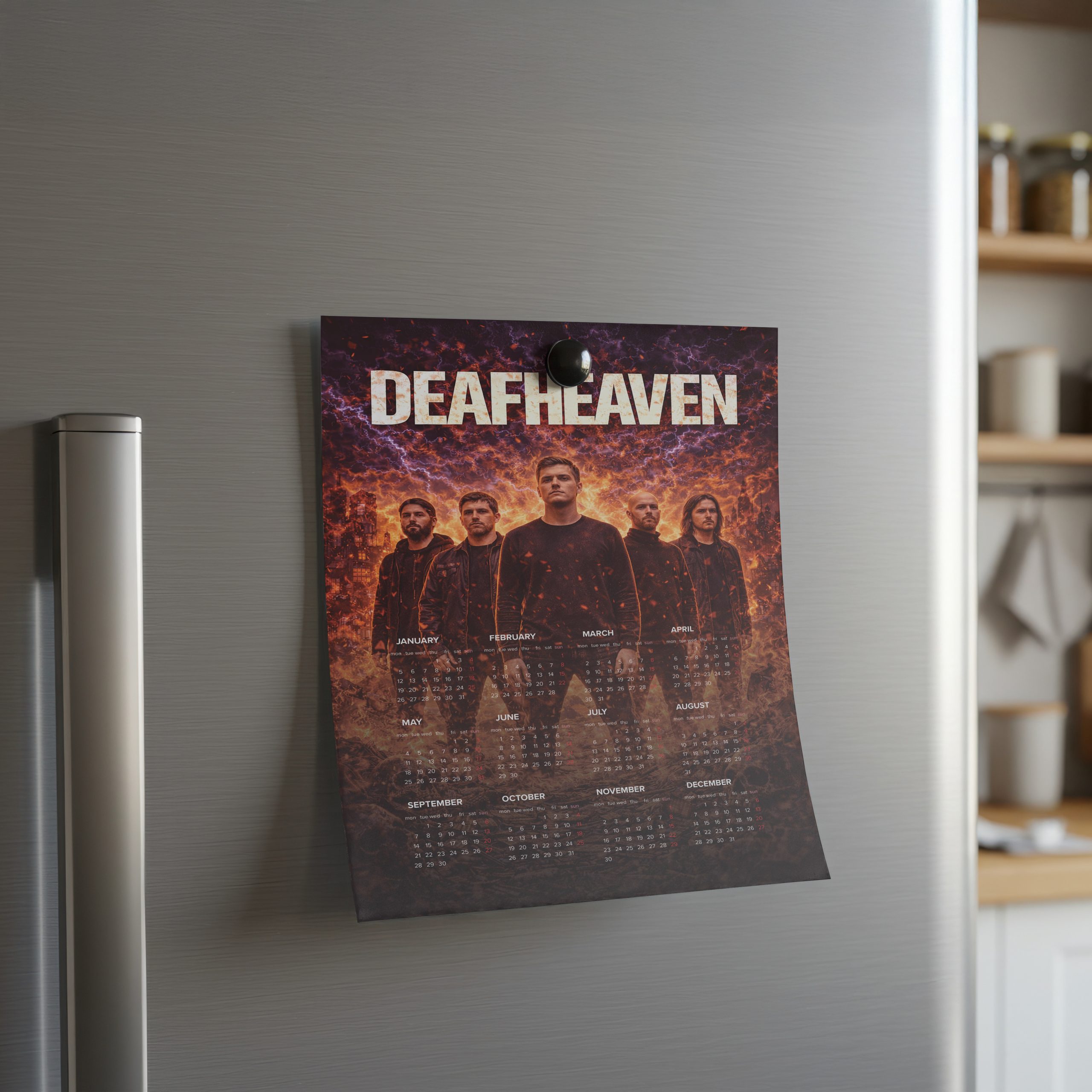 Deafheaven A3 Wall Calendar — Dark Art Print for 2026 - Image 2