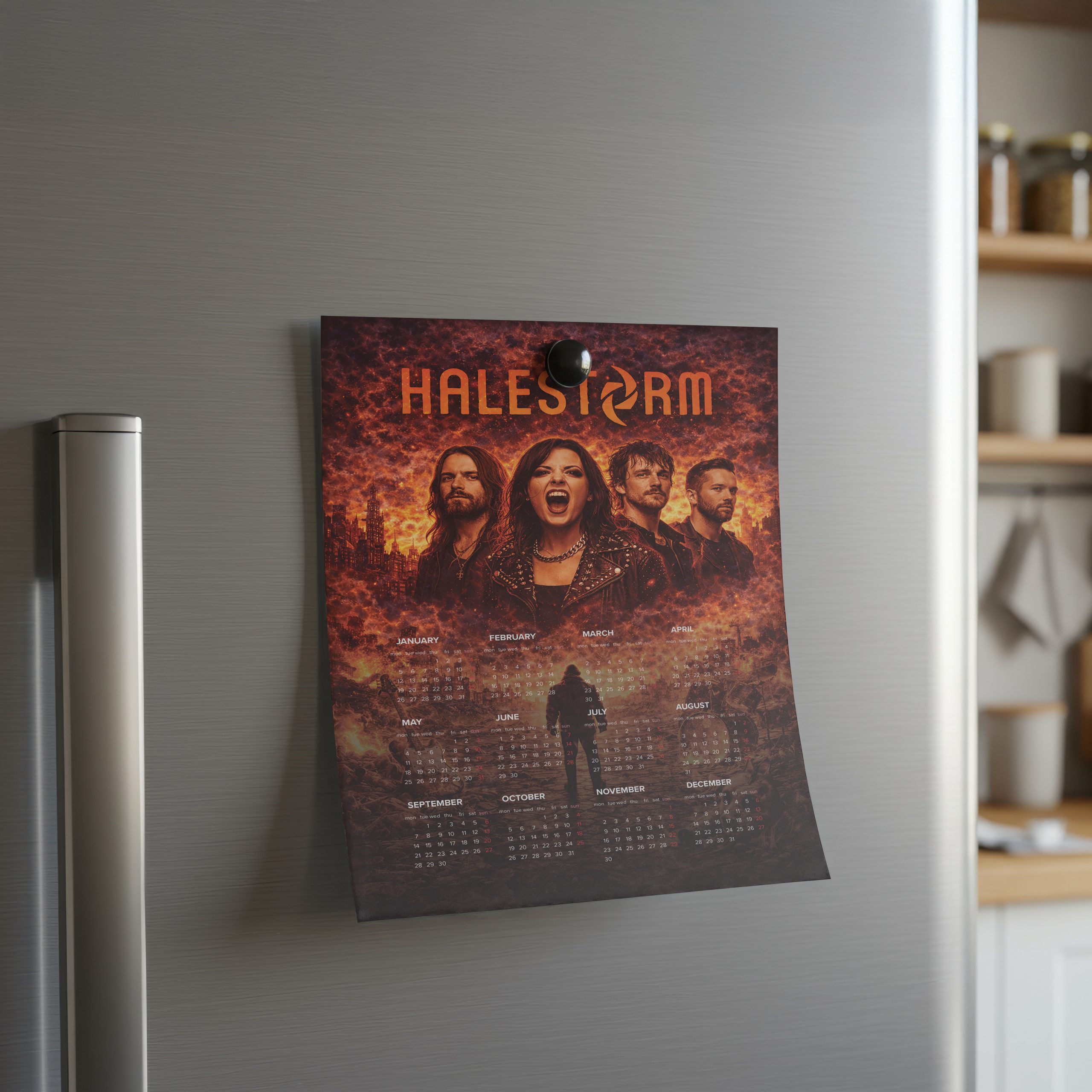Halestrom A3 Wall Calendar — Dark Art Print for 2026 - Image 2