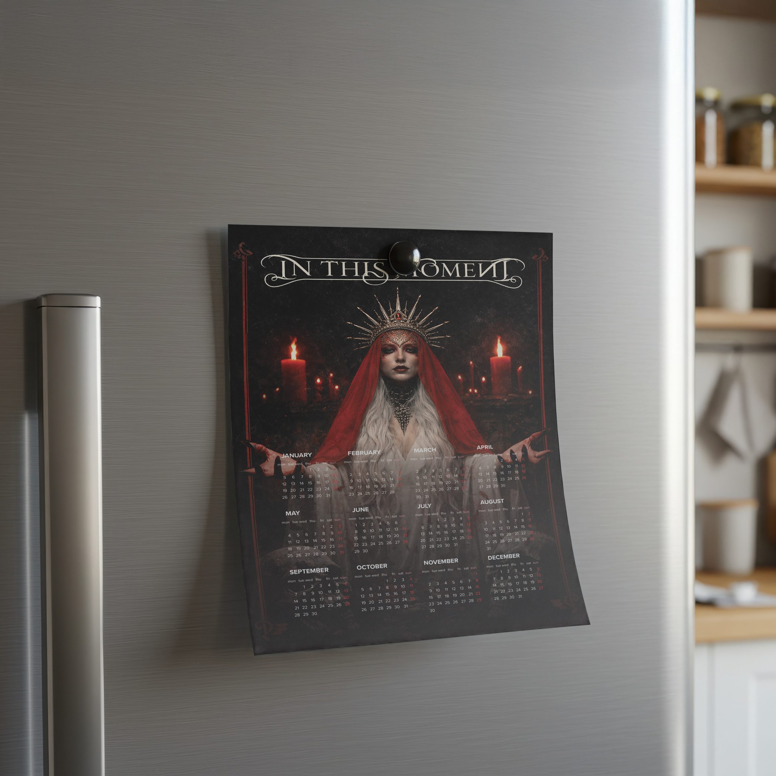 In This Moment A3 Wall Calendar — Dark Art Print for 2026 - Image 2