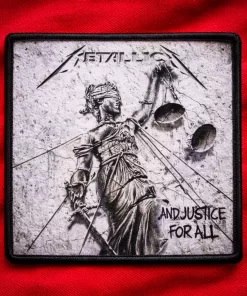 Lady Justice Metal Patch | 10×10 cm Sublimated Thrash Metal Patch