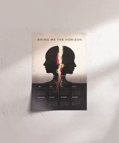 Bring Me The Horizon A3 Wall Calendar — Dark Art Print for 2026
