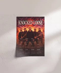 Knocked Loose A3 Wall Calendar — Dark Art Print for 2026