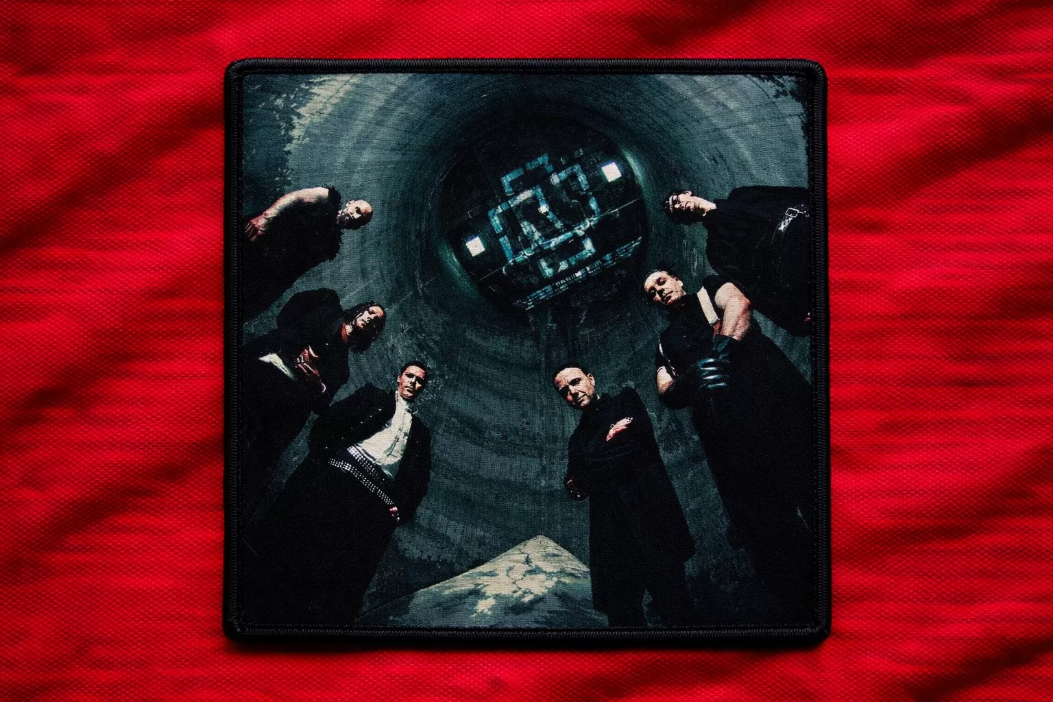 Industrial Tunnel Band Patch | 10×10 cm Sublimated Metal Patch
