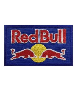 Royal Blue 10X6 Red Bull Embroidered Patch Badge Applique Iron on
