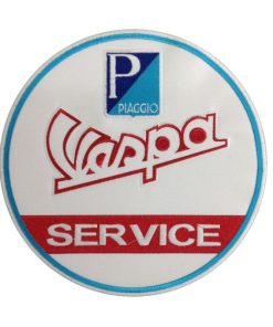 22X22 Vespa Piaggio Service Embroidered Patch Badge Applique Iron on