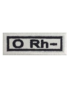 6X23 Sanguine Type O Rh - Embroidered Patch Badge Applique Iron on