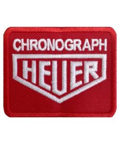 8X6 Heuer Chronograph Tag Embroidered Patch Badge Applique Iron on